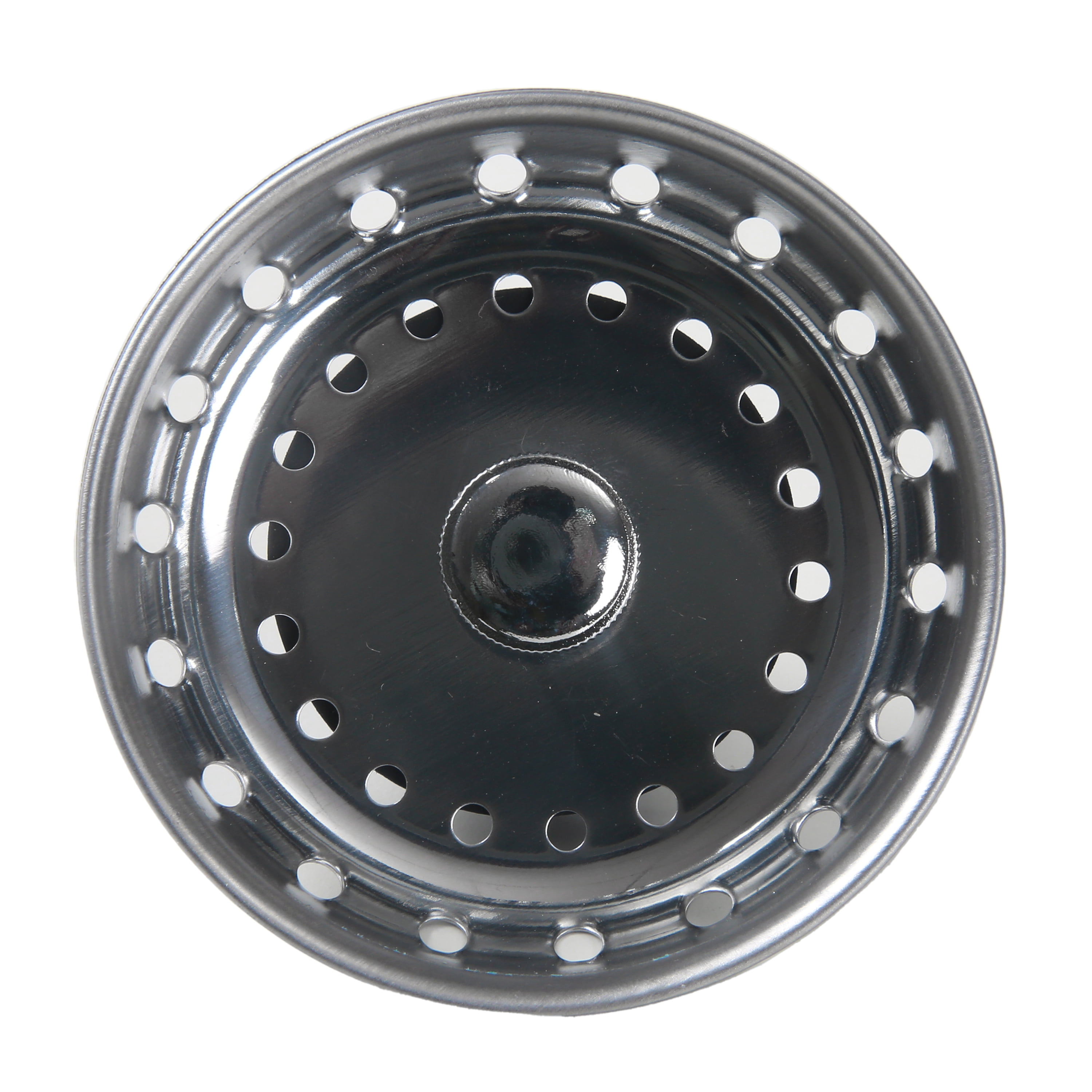 (4 pack) Mainstays Stainless Steel Kitchen Sink Strainer and Stopper Silver 3.16"