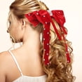 thumbnail image 3 of MasteelfCA Hair Bow Clip Long Tail Rhinestone Bowknot Hair Clip Hair Ribbon Bow Clip, 3 of 8