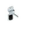 Triton Products® LocHook 1-1/2" Single Rod (Straight) 3/16"D Zinc Plated Steel Pegboard Hook for LocBoard, 5pk