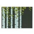 thumbnail image 3 of Abstract Cutting Board, Abstract Silhouette of Birch Trees Foliage on a Dark Toned Background, Decorative Tempered Glass Cutting and Serving Board, Small Size, Brown Green and White, by Ambesonne, 3 of 5