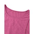 thumbnail image 4 of Jchiup Women's Short Sleeve Layered Irregular Hemline Maternity Nursing Tops, 4 of 5