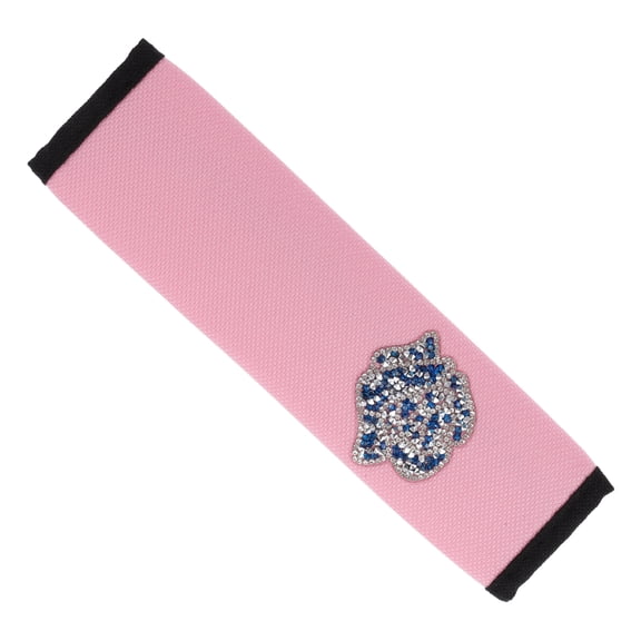 Unique Bargains Car Seat Belt Shoulder Pad Rose Print Shoulder Pad Seat Belt Pad Cover 6.5x23cm Pink Blue