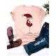 thumbnail image 4 of Camiseta de manga corta para mujer, ropa con estampado de árbol de gato encantador, camisetas gráficas básicas de moda de Año Nuevo, 4 of 5