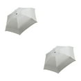 thumbnail image 4 of Cateissary Paraguas portátil ligero con rotación para protección solar, sombrillas plegables, transpirable, color blanco cremoso Blanco crema 2Conjunto, 4 of 6
