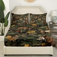 thumbnail image 4 of Army Green Camouflage Bed&nbsp;Sheets 3d Bear Elk Deer Sheets,Reindeer Moose Grunge Tree Branch Fitted&nbsp;Sheet Twin Retro Plant Leaves Bedding&nbsp;Set,Vintage Camo Farmhouse Rustic Home Decor, 4 of 5