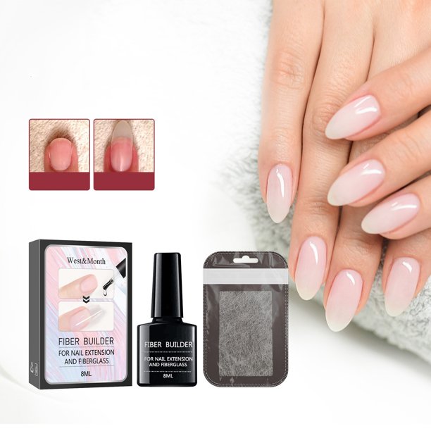 Press on Nails Fiber Extension Glue Set Nail Reinforcement Repair