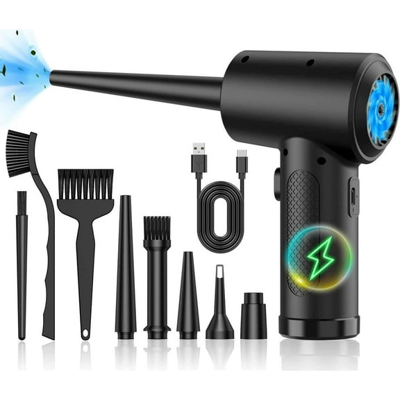 Giizhmy Compressed Air Duster with Replaces Compressed Air Cans, Cordless Air Blower, 1 Count