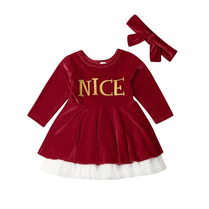 baby velvet christmas dress