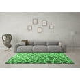 thumbnail image 3 of Ahgly Company Indoor Rectangle Abstract Emerald Green Contemporary Area Rugs, 2' x 3', 3 of 4