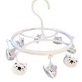 thumbnail image 1 of Plastic Hanging Drying Rack Sock Underwear Oversleeve Small Cloth Clip for Home Student Domitory White Bear, 1 of 5