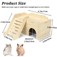 thumbnail image 2 of Hámster Hideout Jevnd Syrian Wood con escalera de escalada de 17 x 10 x 10 cm, 2 of 6