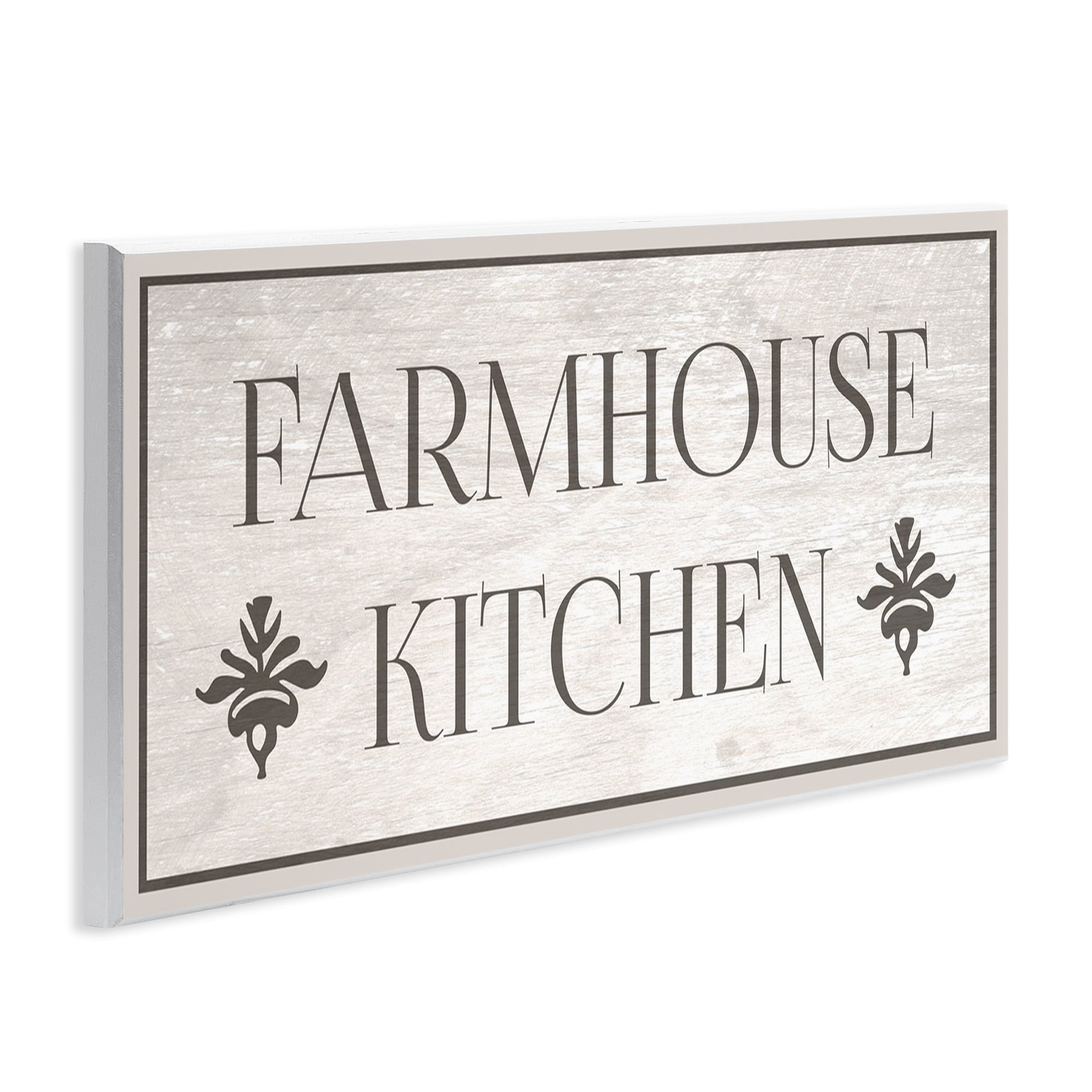 The Stupell Home Decor Collection Farmhouse Kitchen Typography Wall Plaque Art, 7 x 0.5 x 17