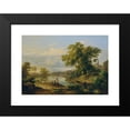 thumbnail image 2 of Károly Markó 24x18 Black Modern Framed Museum Art Print Titled - Spring on the River (1860), 2 of 5