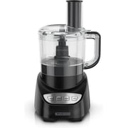 BLACK+DECKER Food Processor and Vegetable Chopper, 8-Cup Capacity, 450W, Stainless Steel Blades, Grate, Shred, Slice, Mince, Puree, Black, FP4100B