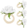 thumbnail image 1 of unbranded 4Ud Sujetadores De Servilleta Con Flor De Rosa Artificial Para Eventos Y Reuniones, 1 of 6