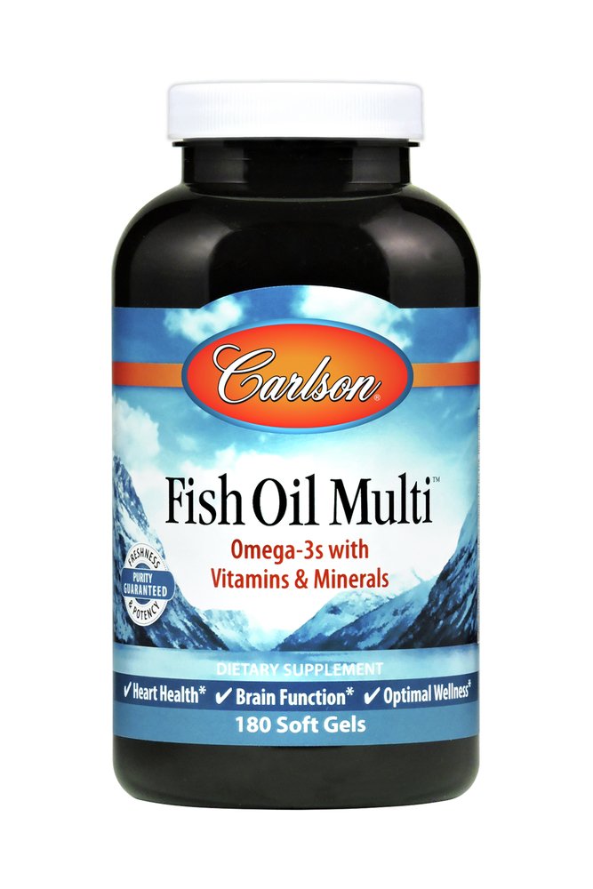 Fish Oil Multi Carlson Laboratories 180 Softgel