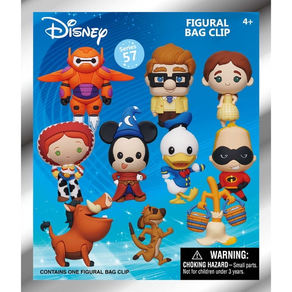Disney Assorted Characters 3D Foam Bag Clip Blind Bag