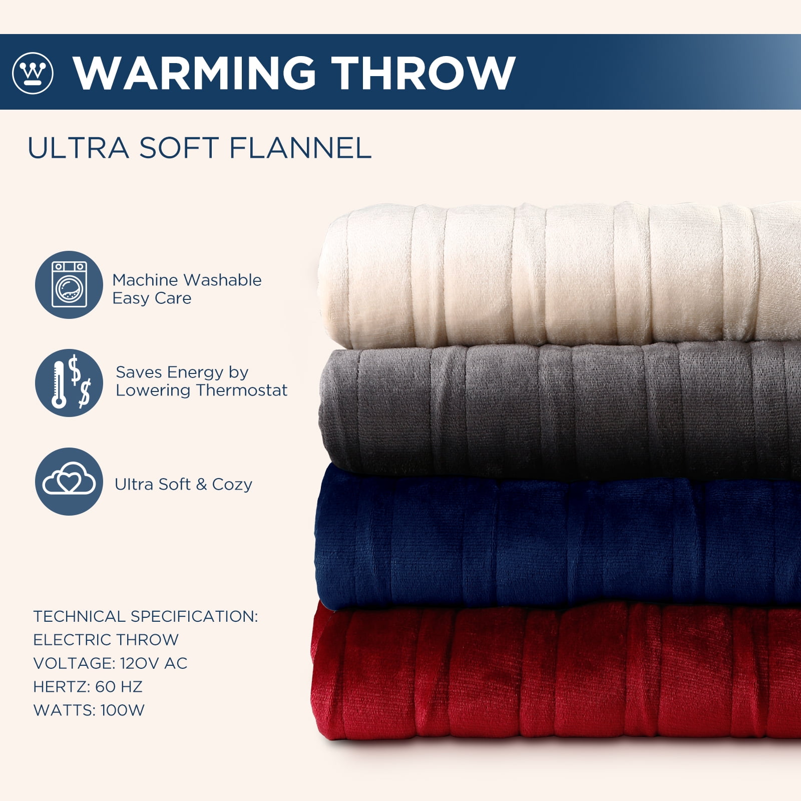 Westinghouse Electric Heated Blanket, 50