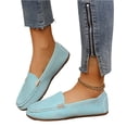 thumbnail image 2 of Willtoo Women's Casual Flat Shoes Comfortable Mom Footwear Solid Color Everyday Walking Slip On Loafers for Women, 2 of 5