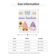 thumbnail image 5 of Rateoe Watercolor Gnome Garden Pattern Flannel Throw Blanket, Ultra-soft Blanket for Bed, Couch, Car, Hypoallergenic Anti-pilling blanket-60"x50"(Vertical), 5 of 6