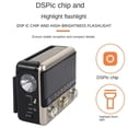 thumbnail image 3 of Radio AM/FM con Bluetooth, recargable, compatible con TF/USB, perilla de sintonización grande para diversión en interiores y exteriores, radio solar retro, 3 of 7