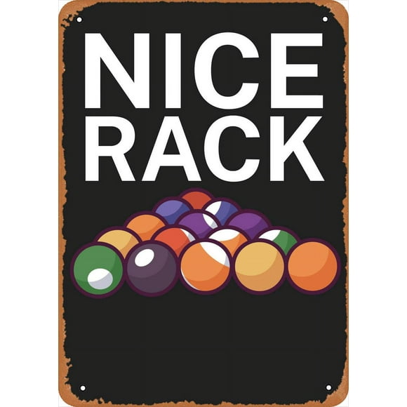 Billard Pool Billard Nice Rack Poster 16" x 12" Vintage Metal Sign Home Man Cave Art