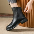 thumbnail image 7 of Mostsola Gogo Ankle Boots for Women Fashion Round Toe Short Boots Block Heel Zipper Booties, 7 of 7