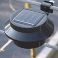 thumbnail image 3 of Paquete de 4 luces LED solares para canalones, luces de noche solares blancas/negras, luces de pared, luces de valla, luces de alero Zhivalor CPB-US-DYP817-1, 3 of 5