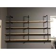 Industrial Wall Mount Iron Pipe Shelf Shelves Shelving Bracket Vintage