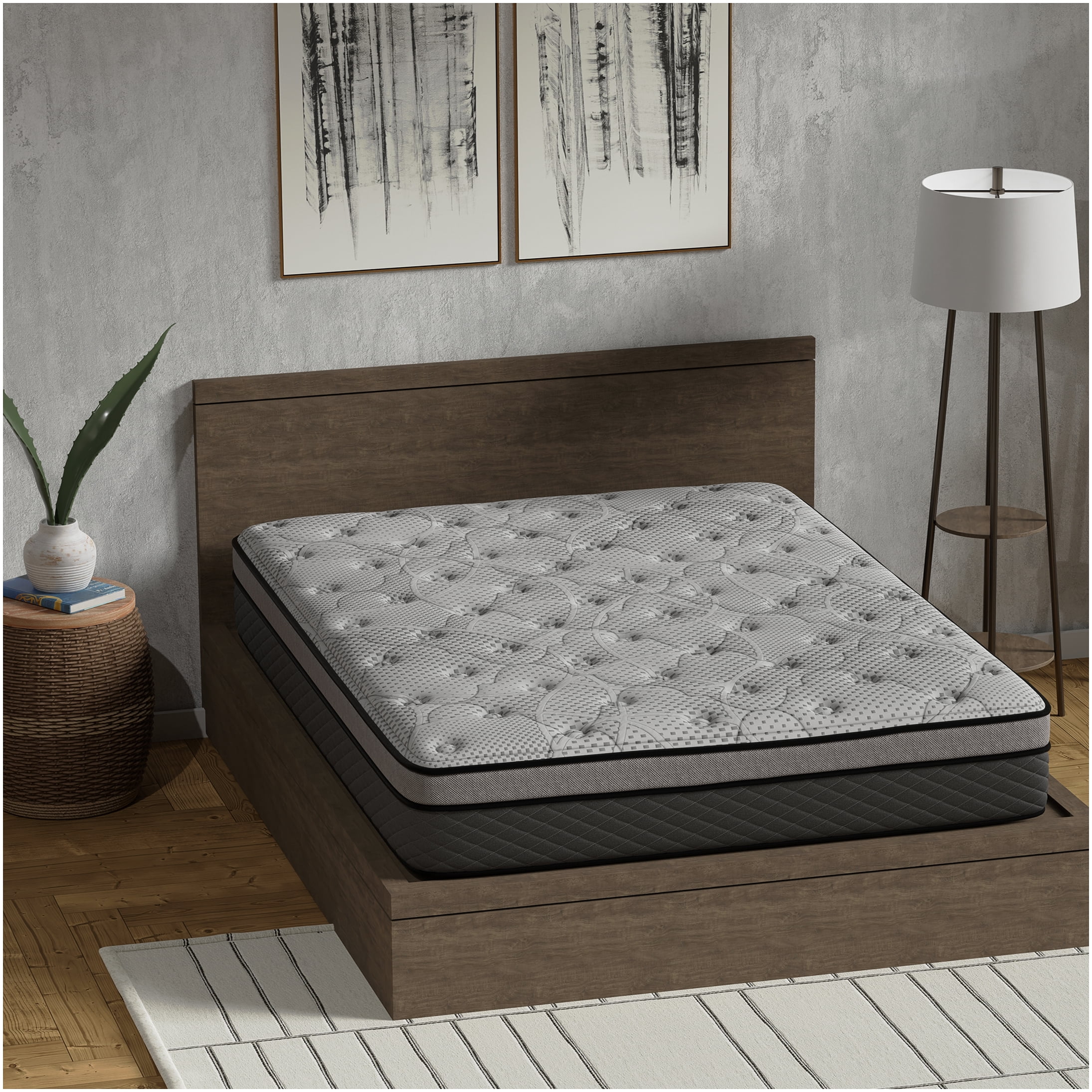 12 Inch Twin Hybrid Mattress, Medium Firm Gel Memory Foam & Pocket Innerspring for Cool Sleep & Motion Isolation, CertiPUR-US Certified, Fiberglass-Free