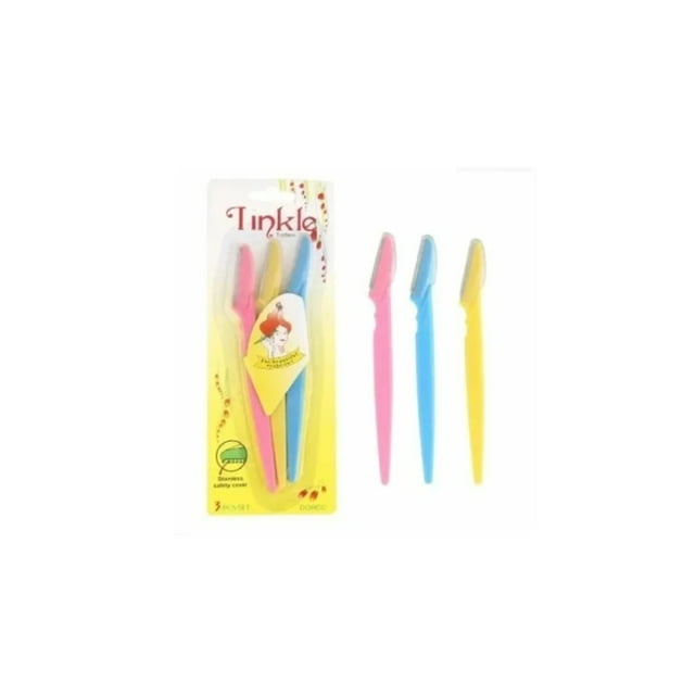 Pack de 3 perfiladores de cejas para belleza facial Tincke Pink/Yell