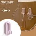 thumbnail image 4 of Advancent Gancho autoadhesivo Ganchos fuertes en forma de U Práctico soporte multifuncional Accesorios de baño para el hogar Puertas de cocina Almacenamiento y organización del hogar Rosa Advancent HA081071-01, 4 of 6