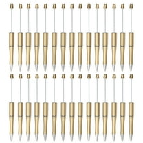 WuPing 30 Pcs Pens Beadable Pens 1.0mm Black Ink DIY Pens Halloween Pens Ballpoint Pens (Black, Gold, Blue, White, Yellow)