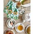 thumbnail image 4 of St. Patrick's Day Kitchen Dish Towels for Drying Dishes Set of 2, Gnomes Shamrock Clovers Blue Stripes Waffle Weave Microfiber Hand Tea Bathroom Towels Quick Dry & Absorbent Towel 15.7x23.6, 4 of 7