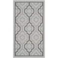 thumbnail image 2 of Safavieh Courtyard Bayon Geometric Indoor/Outdoor Area Rug, Light Gray/Anthracite, 2' x 3'7", 2 of 8