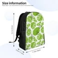 thumbnail image 4 of Haiem Green Various Lemons Backpack - Stylish and Durable 15-inch Laptop Backpack with Waterproof Oxford Fabric, 4 of 8