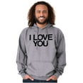 thumbnail image 4 of Famous Movie Quote Couples Matching Unisex Plus Fleece Graphic Hoodie Brisco Brands 2X, 4 of 5