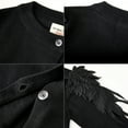 thumbnail image 4 of Girls' Angel Wing Knit Cardigan Round Neck Cotton Sweater Jacket, 4 of 13