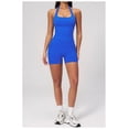 thumbnail image 3 of PISONIC 2 Piece Workout Sets for Women, Seamless Halter Tank Top and V Scrunch Butt Lifting High Waist Shorts Gym Set, 3 of 5
