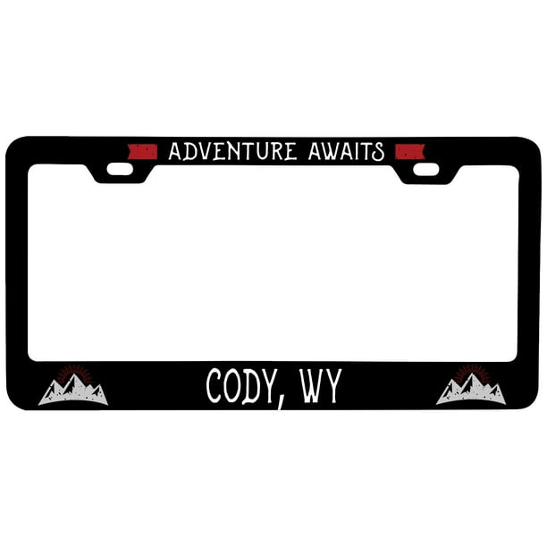 Cody Wyoming Vanity Metal License Plate Frame