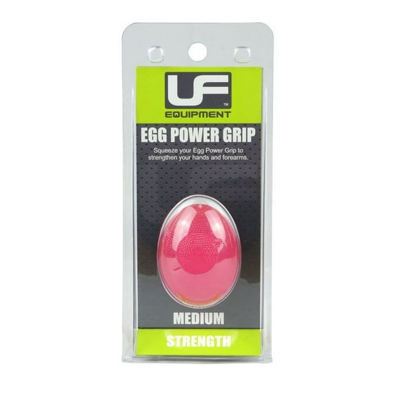 Urban Fitness Egg Power Grip Hand Held Exerciser Physio Grip Strength Medium Red