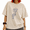 Apricot-2, variant on Women's Retro Vintage Washed Astronaut Balloon Planets Graphic Tee Summer Top