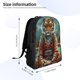 thumbnail image 4 of Disketp Pond Meditating Tiger Mochila Unisex de Apertura Lateral Completa, Mochila para Laptop para Escuela, Trabajo y Viajes, 4 of 8