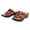Brown, variant on Women's Flat Slides Sandal Comfy Shoes Summer Beach Travel Shoes Sandals - Sandals for Women Wide Width