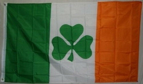 Patricks Day Flag Banner Clover Leaf FAST US SHIP 3X5 Ireland Irish Shamrock St 
