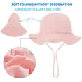 thumbnail image 3 of Dalrosia Baby Sun Hat Toddler Cap Beach Hats with UPF 50+ Protective Sunscreen Newborn Bucket Hat for Boys Girls 3-12M, 3 of 3