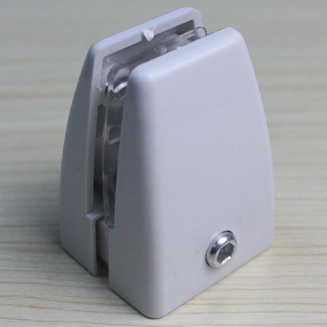 Raindrops 2Ud Furniture Partition Clamp White Plastic Screen Divider Clip for Conference Desk Use