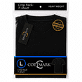 thumbnail image 3 of Cottmark Men’s Crew Neck Classic Soft T-Shirt, Black, Size 4XL, 1-Pack, 3 of 9