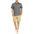 thumbnail image 2 of Lars Amadeus Men's Summer Short Sleeve Button Down Irregular Print Shirt, 2 of 6