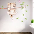 thumbnail image 4 of Injueey Pegatinas de pared, papel tapiz de rama de árbol de gato, pegatinas de PVC para quitar, póster de entorno para habitaciones de niños, Decoración del hogar Injueey HA075017-01, 4 of 6